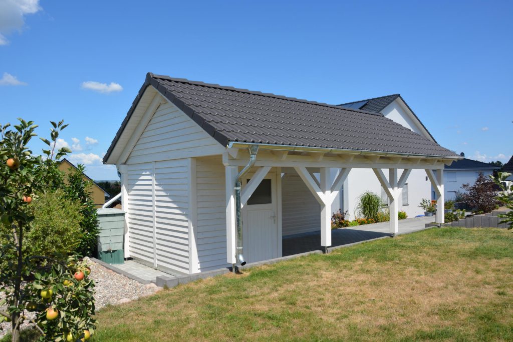 Holz Satteldach Carport in Bernau Bei Berlin