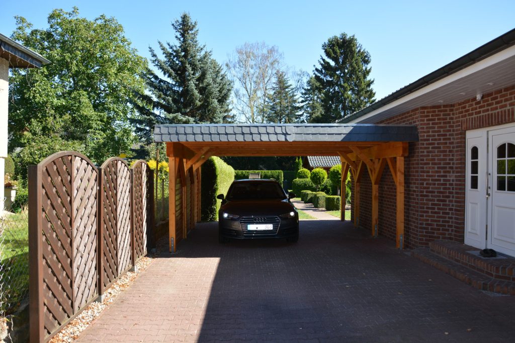 Holzcarport Flachdach Panketal bei Berlin